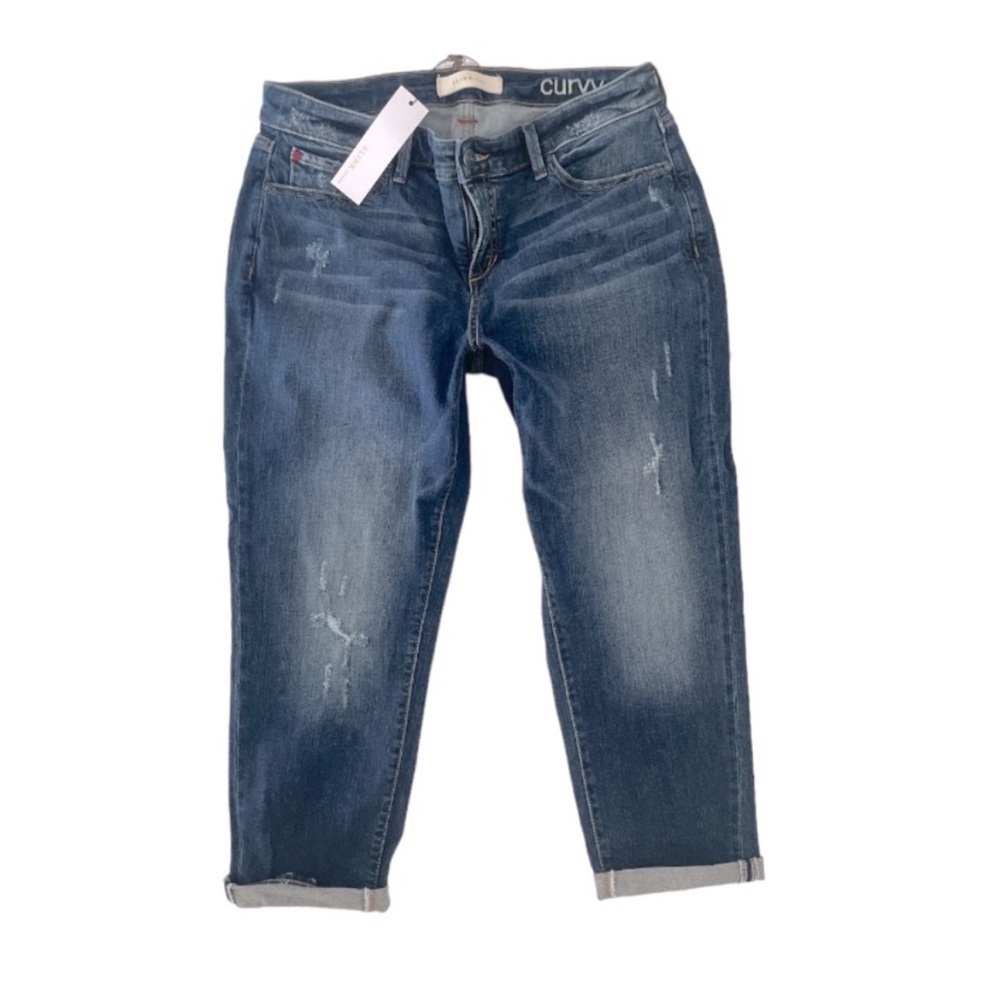 SLINK JEANS➕NWT Boyfriend Distressed Cuff Jeans